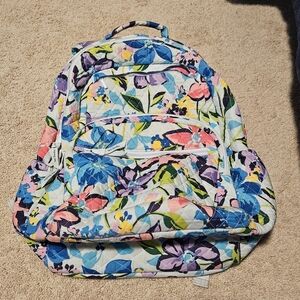 Vera bradley bookbag with multiple compartments like new